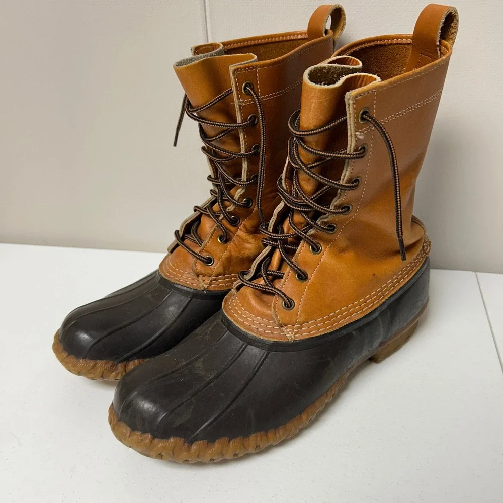 Vintage L.L. Bean Boots Mens 10 Tan Brown 10